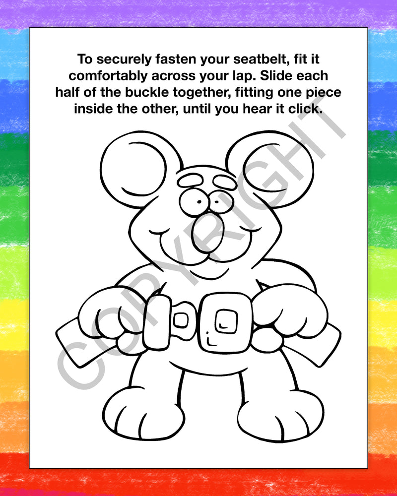 ZoCo - Buckle up for Safety - Coloring & Activity Books