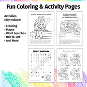Bulk seat belt safety coloring books for schools and outreach programs