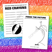 Kids color learning activity pages from Fun with Colors book