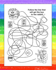 ZoCo - Practice School Bus Safety - Coloring & Activity Books