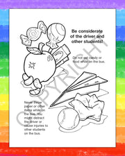 ZoCo - Practice School Bus Safety - Coloring & Activity Books