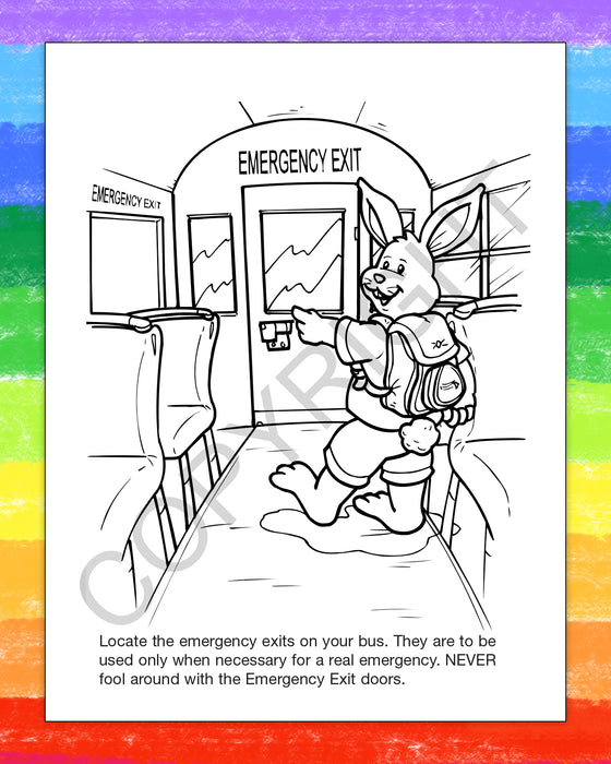 ZoCo - Practice School Bus Safety - Coloring & Activity Books