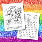 School bus safety activities and coloring pages for children