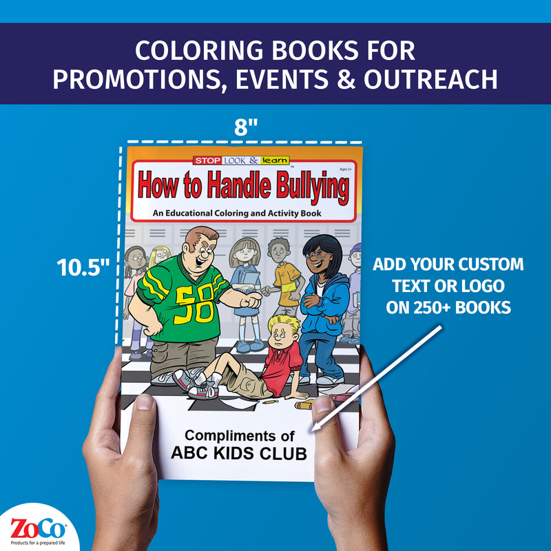 Bullying prevention coloring book for schools and youth programs