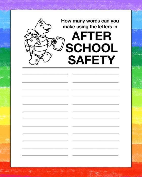 ZoCo - After School Safety - Coloring & Activity Books