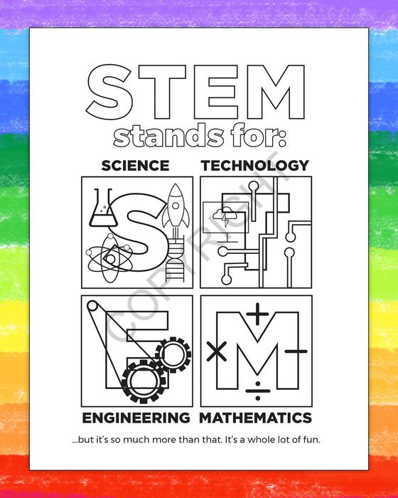 ZoCo - Learning About STEM - Coloring & Activity Books