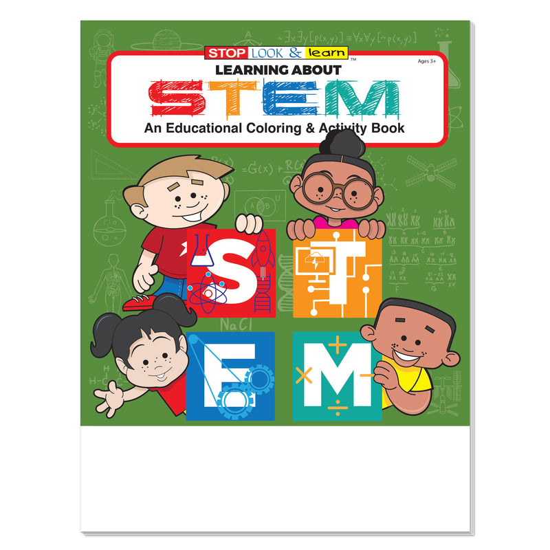 Learning About STEM coloring and activity book for kids