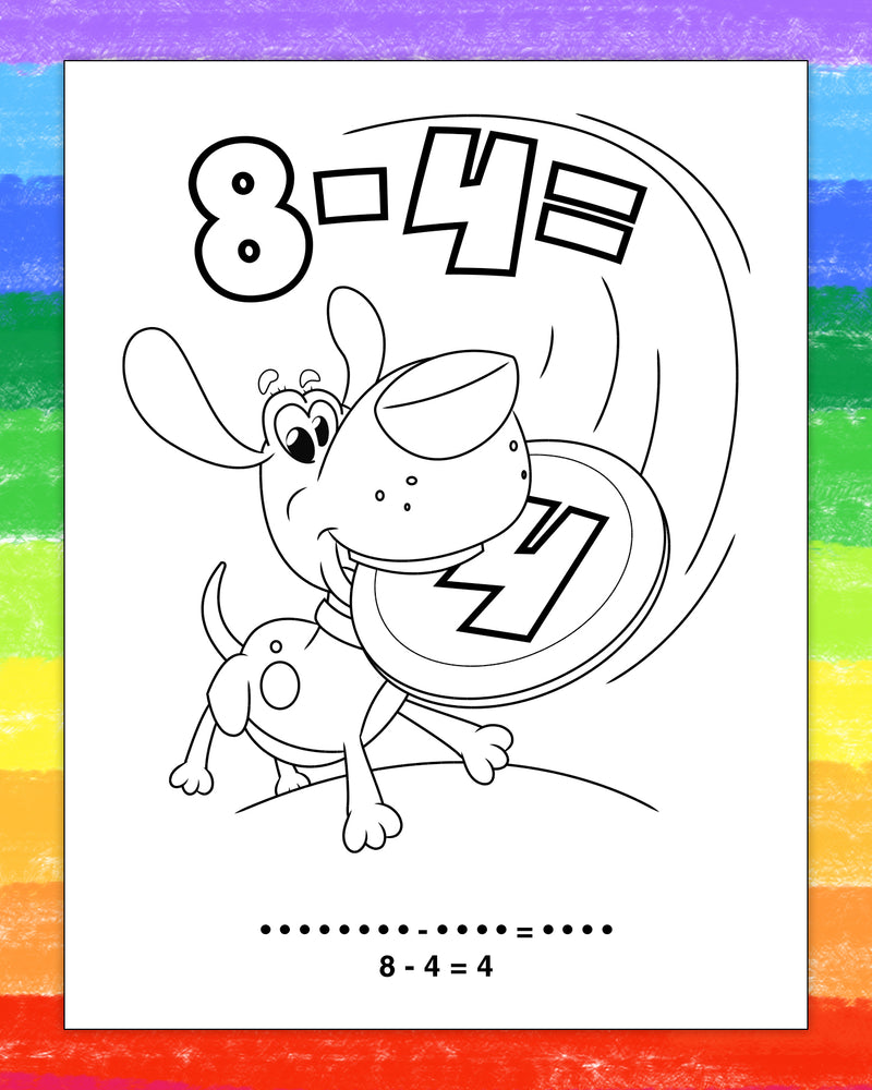 ZoCo - Fun With Subtraction - Coloring & Activity Books
