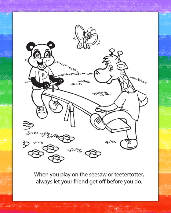 ZoCo - Playground Safety Awareness - Coloring & Activity Books