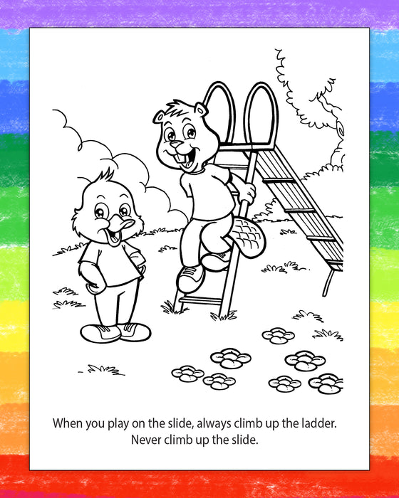 ZoCo - Playground Safety Awareness - Coloring & Activity Books