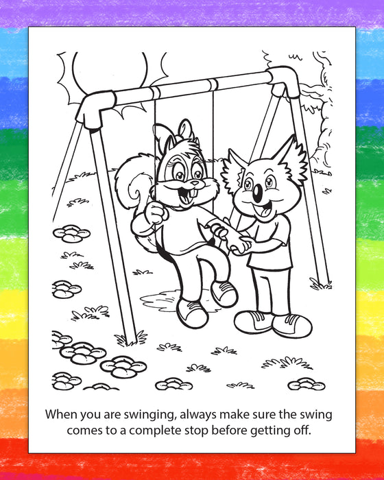 ZoCo - Playground Safety Awareness - Coloring & Activity Books