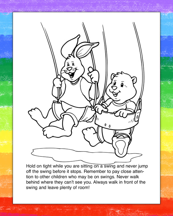 ZoCo - Play It Safe on the Playground - Coloring & Activity Books