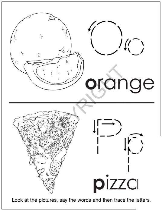 Fun with Letters Kid's Educational Coloring & Activity Books