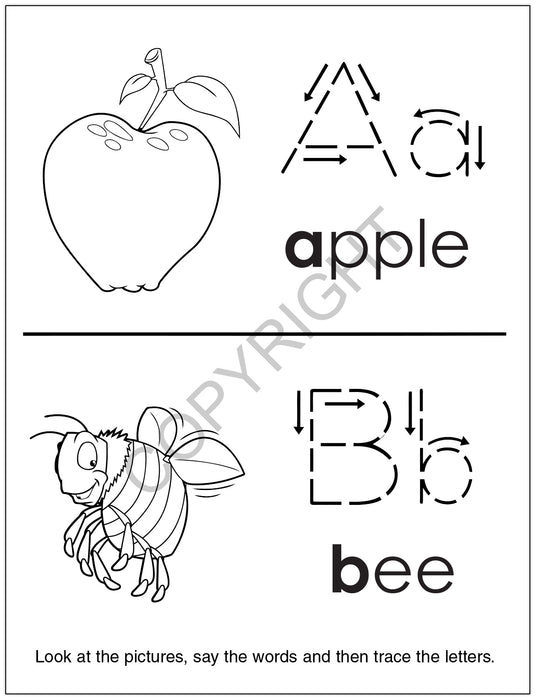 Fun with Letters Kid's Educational Coloring & Activity Books