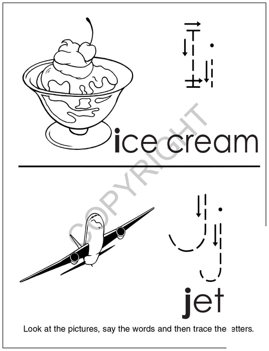 Fun with Letters Kid's Educational Coloring & Activity Books