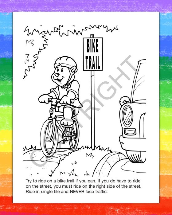 ZoCo - Practice Bike Safety - Coloring & Activity Books