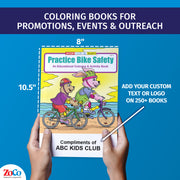 Bulk bike safety coloring books for schools and community programs