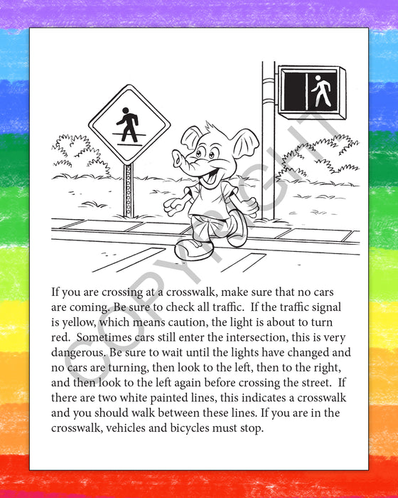 ZoCo - Traffic Safety Awareness - Coloring & Activity Books