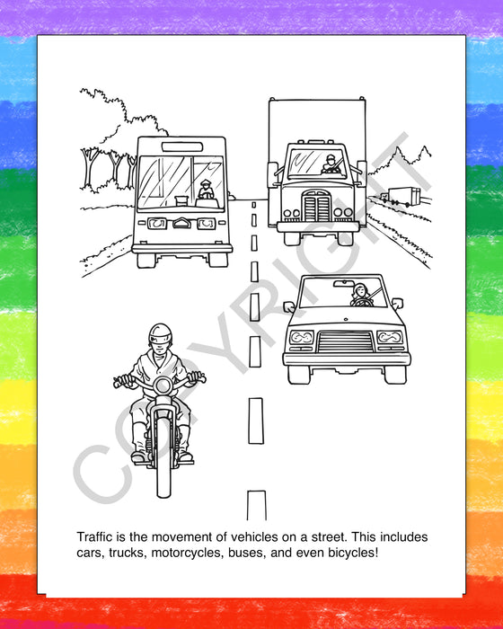 ZoCo - Traffic Safety - Coloring & Activity Books
