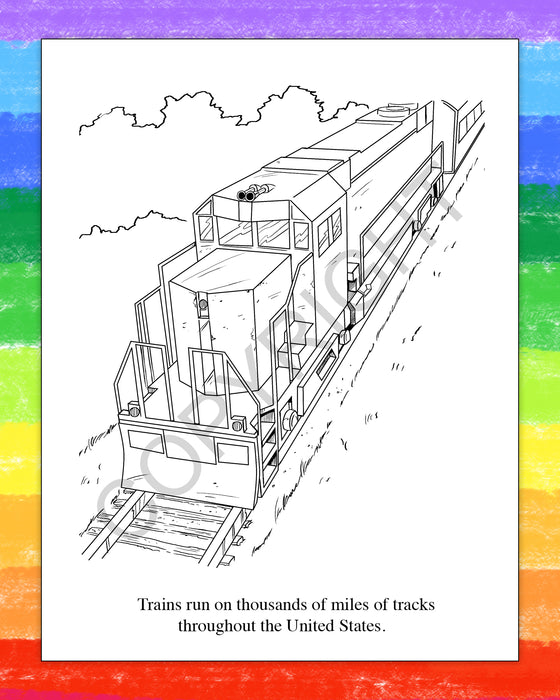 ZoCo - Railroad Safety - Coloring & Activity Books