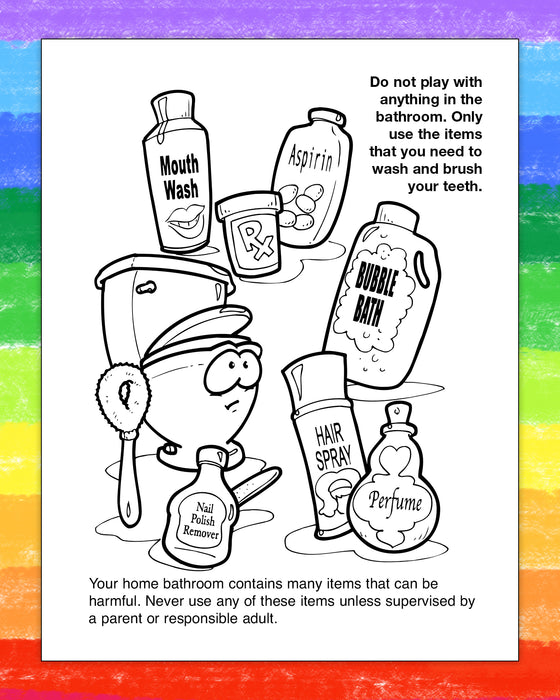 ZoCo - Play It Safe with Poison Prevention - Coloring & Activity Books