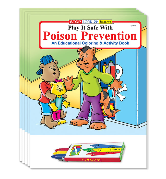 ZoCo - Play It Safe with Poison Prevention - Coloring & Activity Books