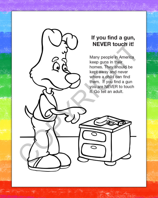 ZoCo - Don't Play with Guns - Gun Safety Coloring & Activity Books