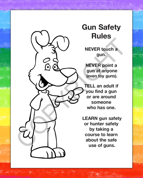 ZoCo - Don't Play with Guns - Gun Safety Coloring & Activity Books