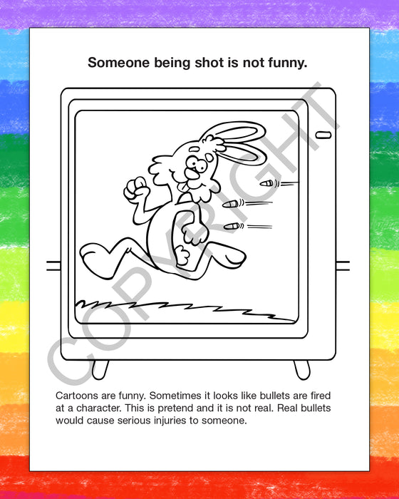 ZoCo - Don't Play with Guns - Gun Safety Coloring & Activity Books