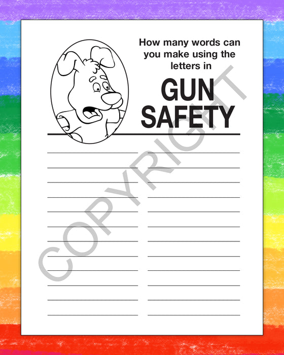 ZoCo - Don't Play with Guns - Gun Safety Coloring & Activity Books