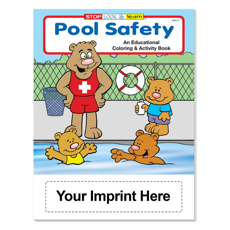 Bulk pool safety coloring and activity books for kids