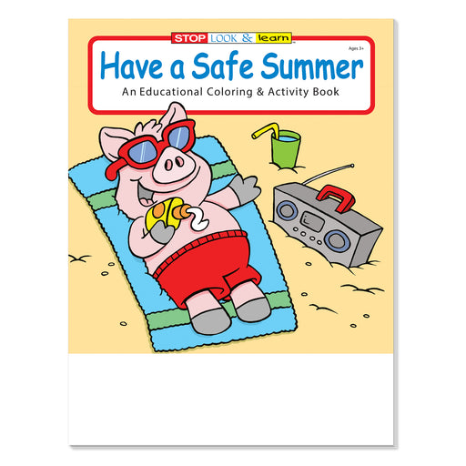 Have a Safe Summer coloring and activity book for kids cover