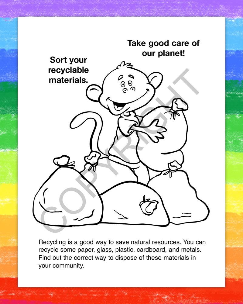 ZoCo -  Keep Our Environment Clean - Kid's Coloring & Activity Books