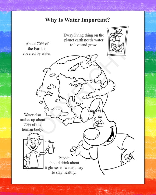 ZoCo - Learn About Water Conservation - Coloring & Activity Books