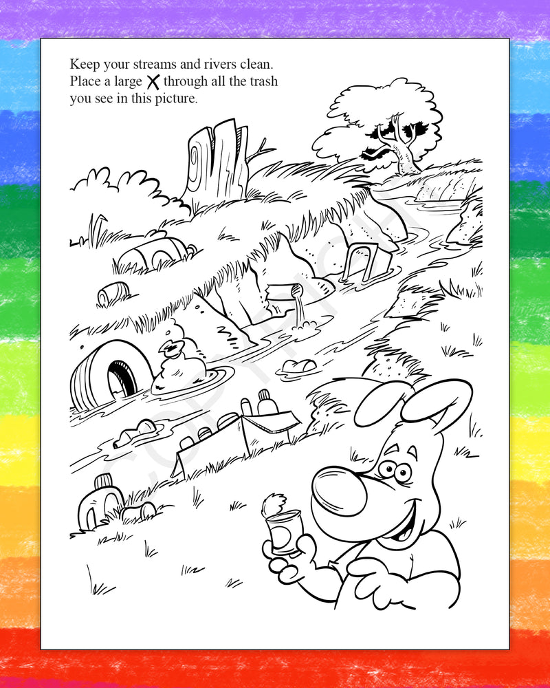 ZoCo - Learn About Water Conservation - Coloring & Activity Books