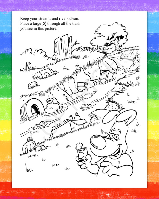 ZoCo - Learn About Water Conservation - Coloring & Activity Books