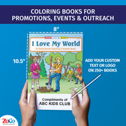 Environmental coloring book for kids with educational games and activities