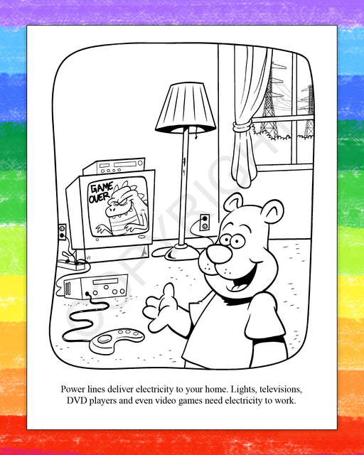 ZoCo - Electric and Utility Safety - Coloring & Activity Books