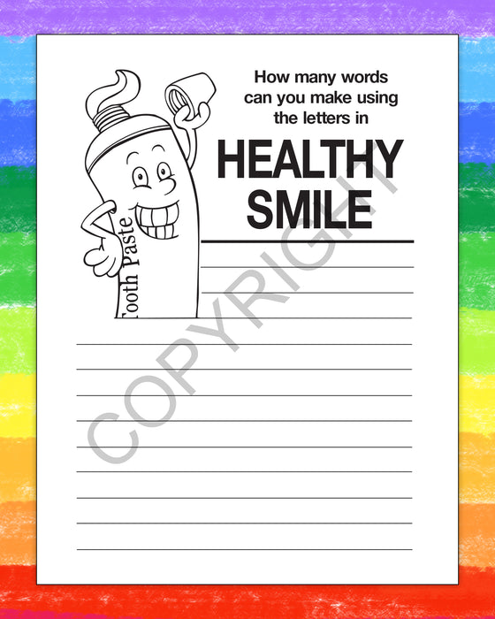 ZoCo - Always Have A Healthy Smile - Coloring & Activity Books