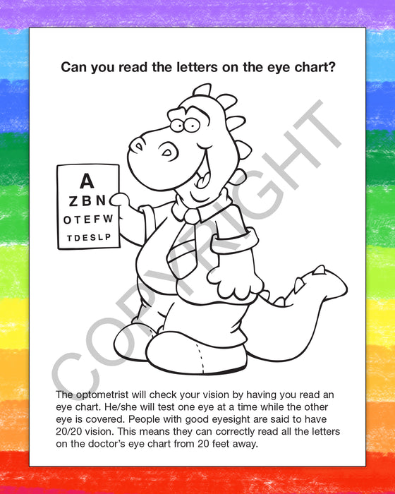 ZoCo - Learn About Eye Care - Coloring & Activity Books