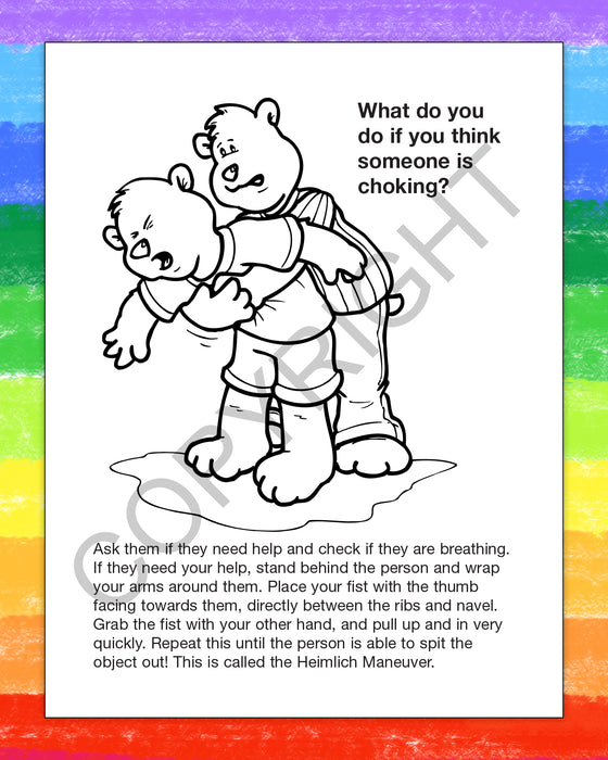 ZoCo  - Know Your Emergency First Aid - Coloring & Activity Books