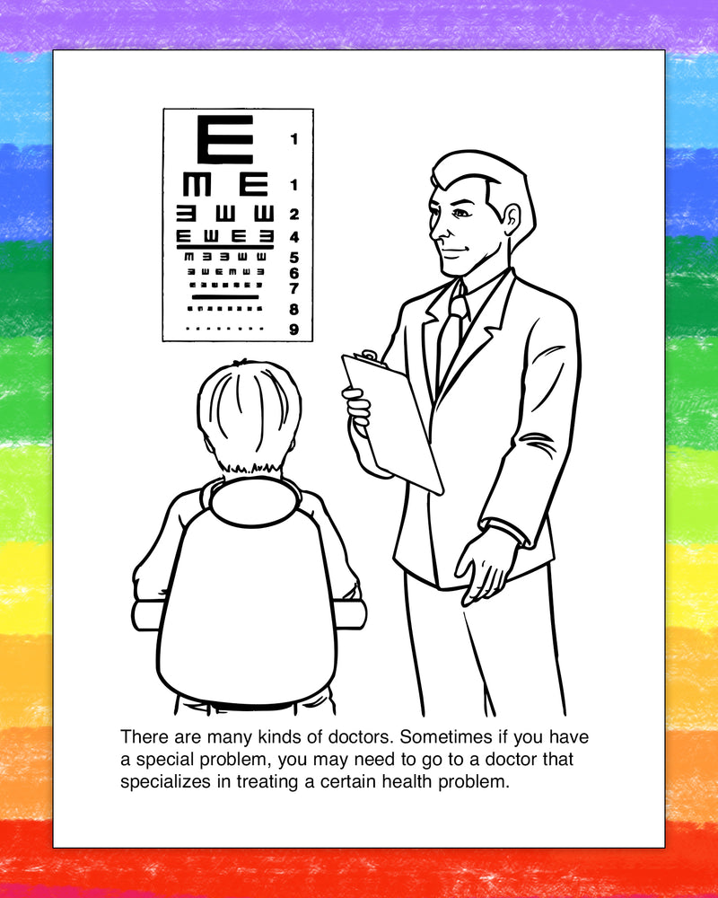 ZoCo - A Trip to the Doctor's Office Kid's Coloring & Activity Books