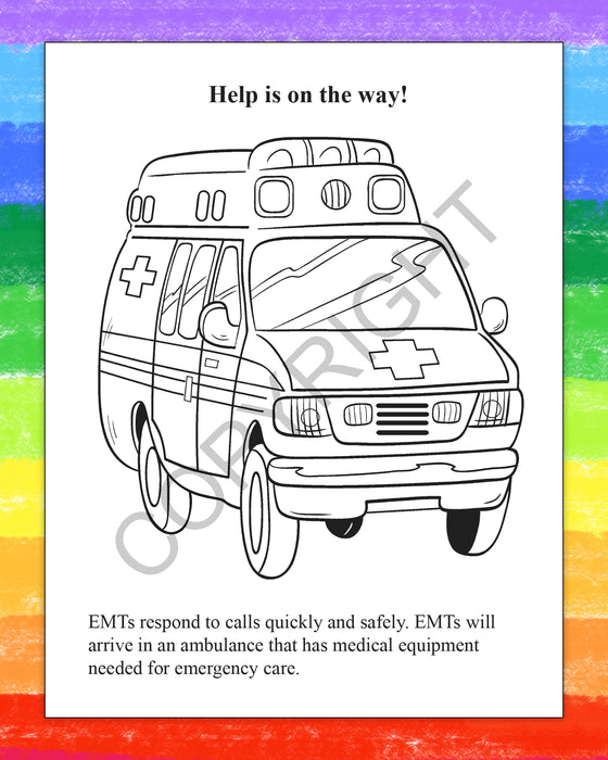 ZoCo - EMTs Help Save Lives - Coloring & Activity Books