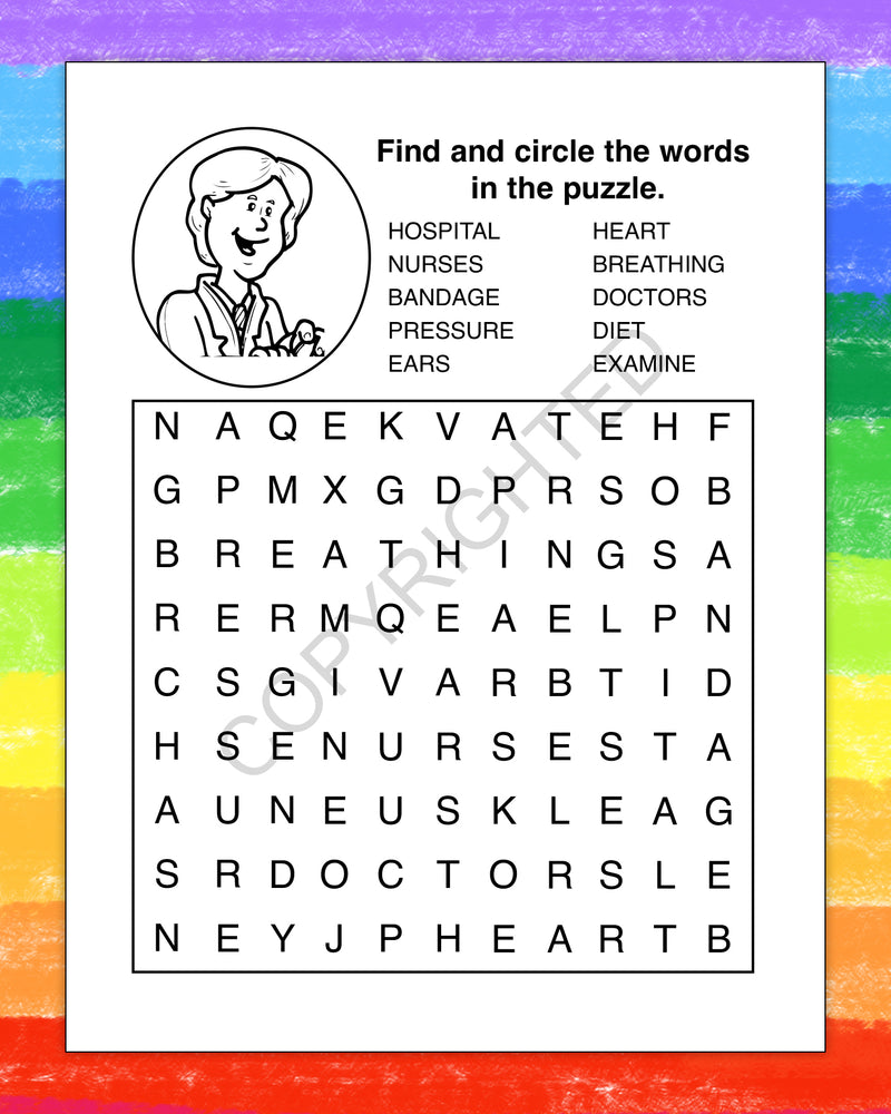 ZoCo - Your Hospital Cares About You - Coloring & Activity Books