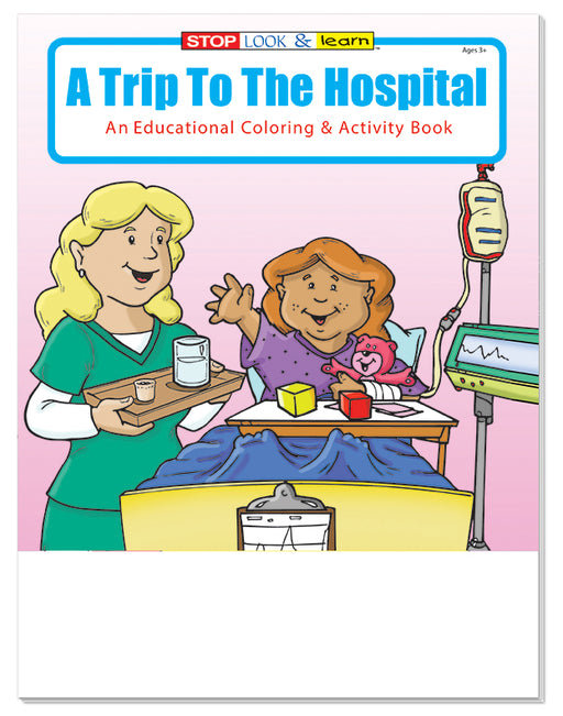 Hospital visit coloring and activity book for kids