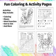 Learn About X-Rays coloring and activity book inside educational pages for children