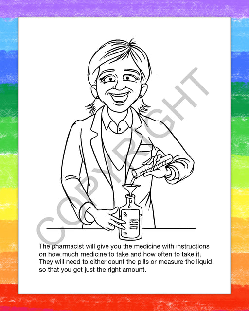 ZoCo - A Visit to The Pharmacy Kid's Coloring & Activity Books