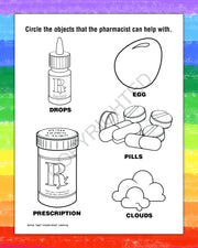 ZoCo - A Trip to The Pharmacy Kid's Educational Coloring & Activity Books