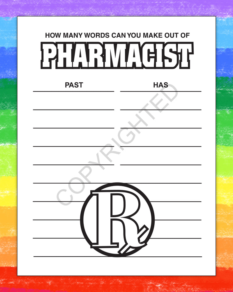 ZoCo - A Trip to The Pharmacy Kid's Educational Coloring & Activity Books