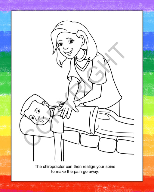 ZoCo - A Visit to The Chiropractor Kid's Coloring & Activity Books